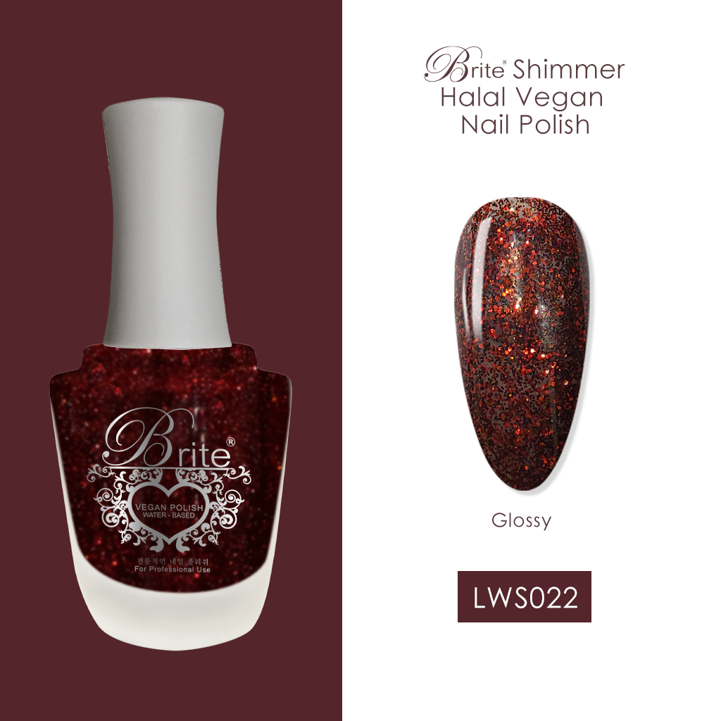 Brite Halal Vegan Nail Polish (Red Series)