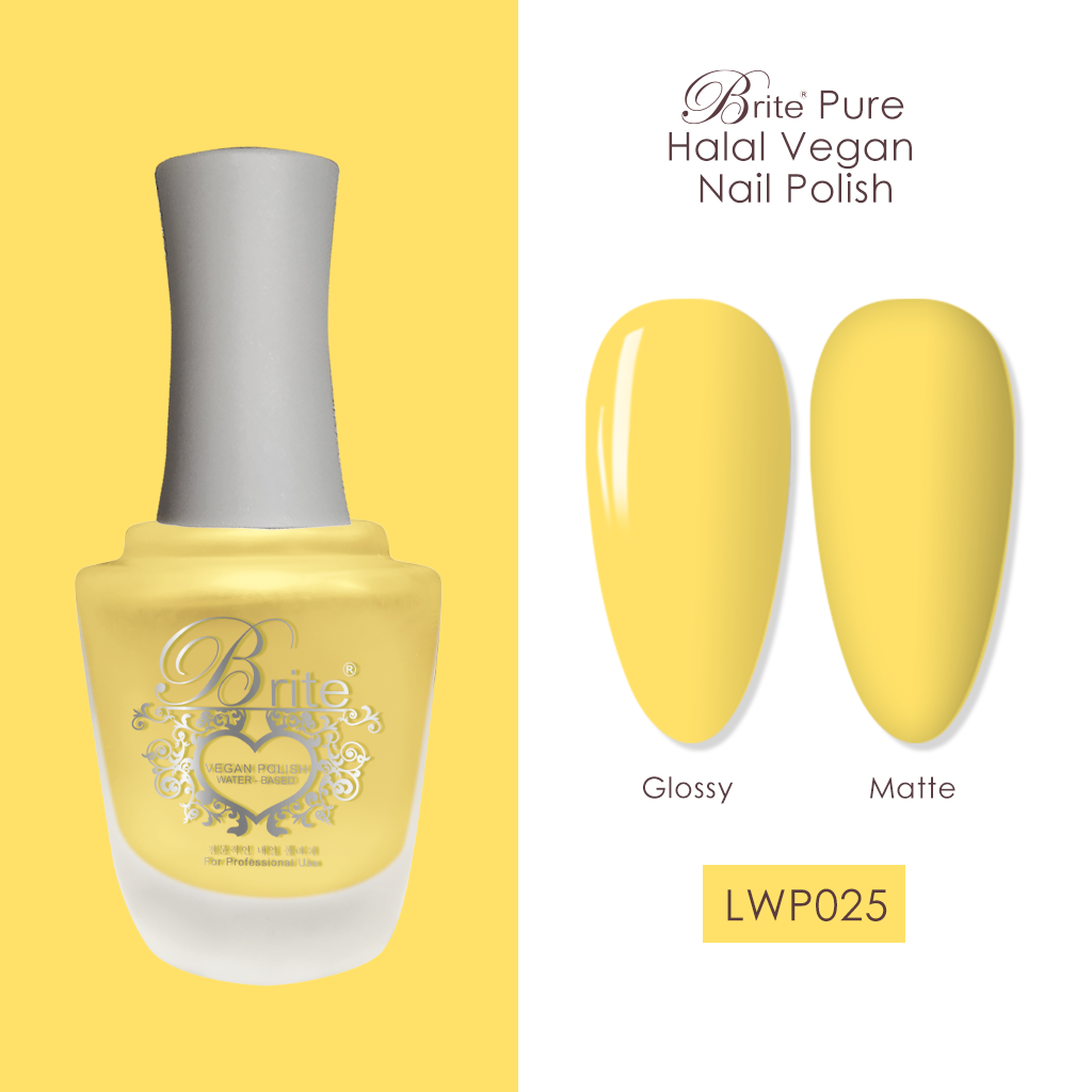 Brite Halal Vegan Nail Polish (Yellow Series)
