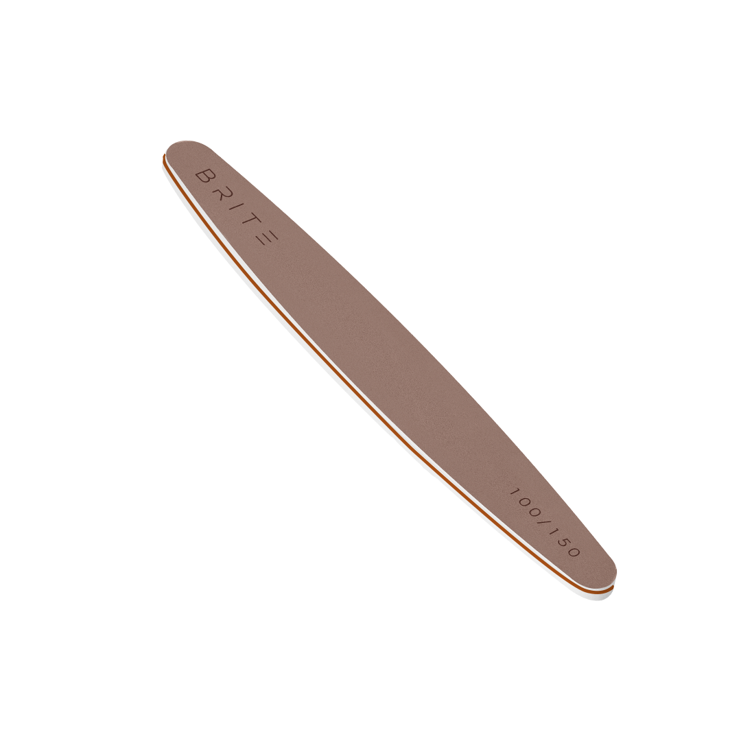 Brite Zebra Nail File - 100/150 (Oval Shaped)