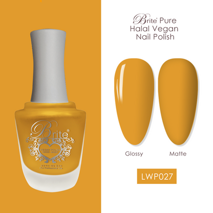 Brite Halal Vegan Nail Polish (Yellow Series)