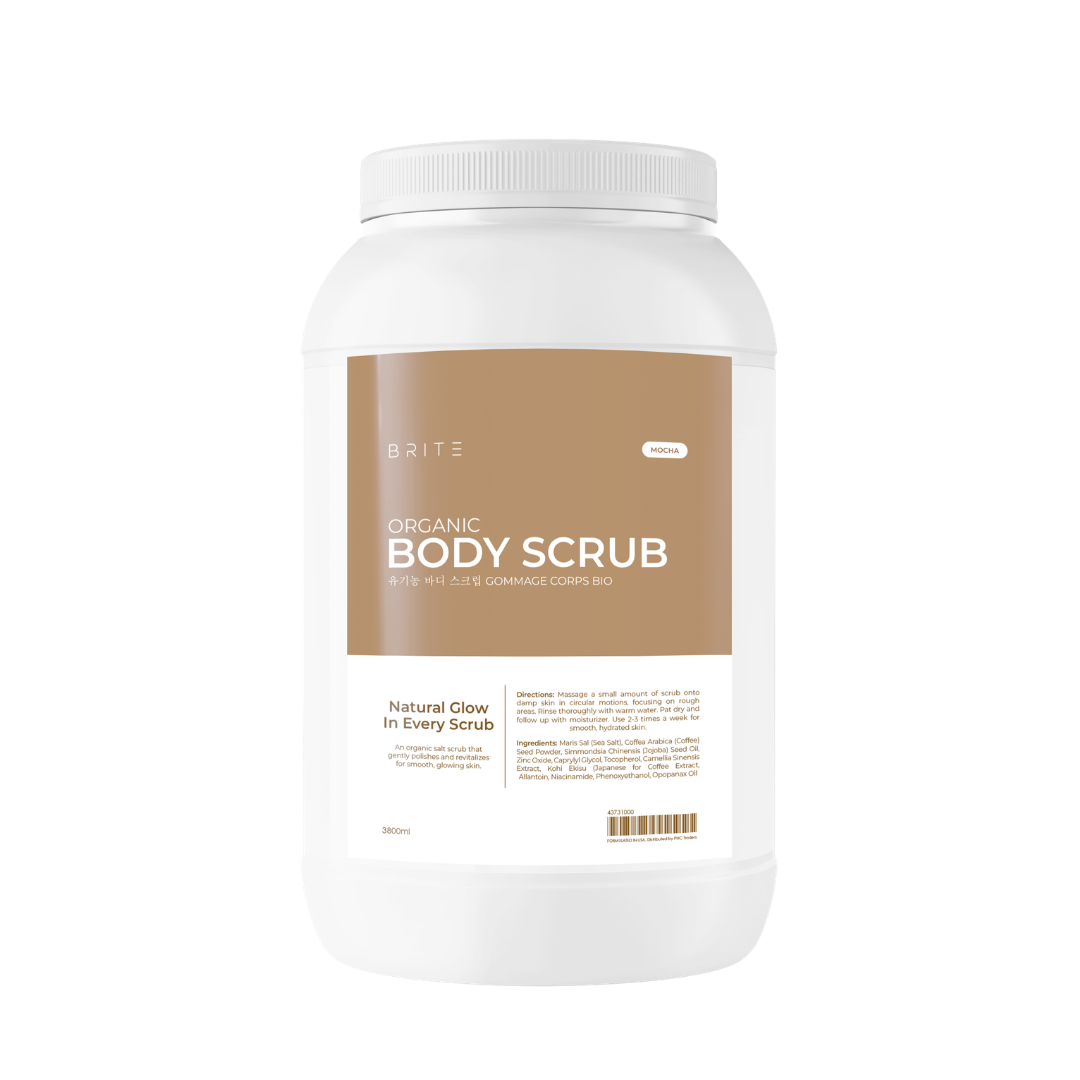Brite Organic Body Scrub - Mocha (500ml/1 Gallon)