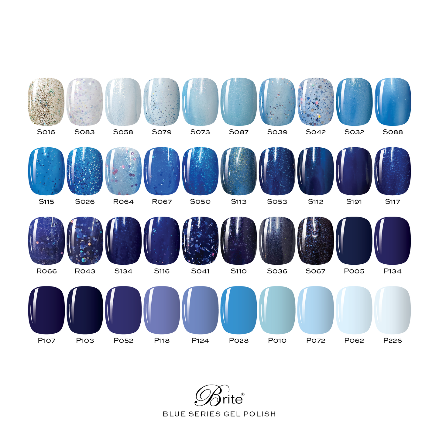 Brite Gel Polish (Blue Series)