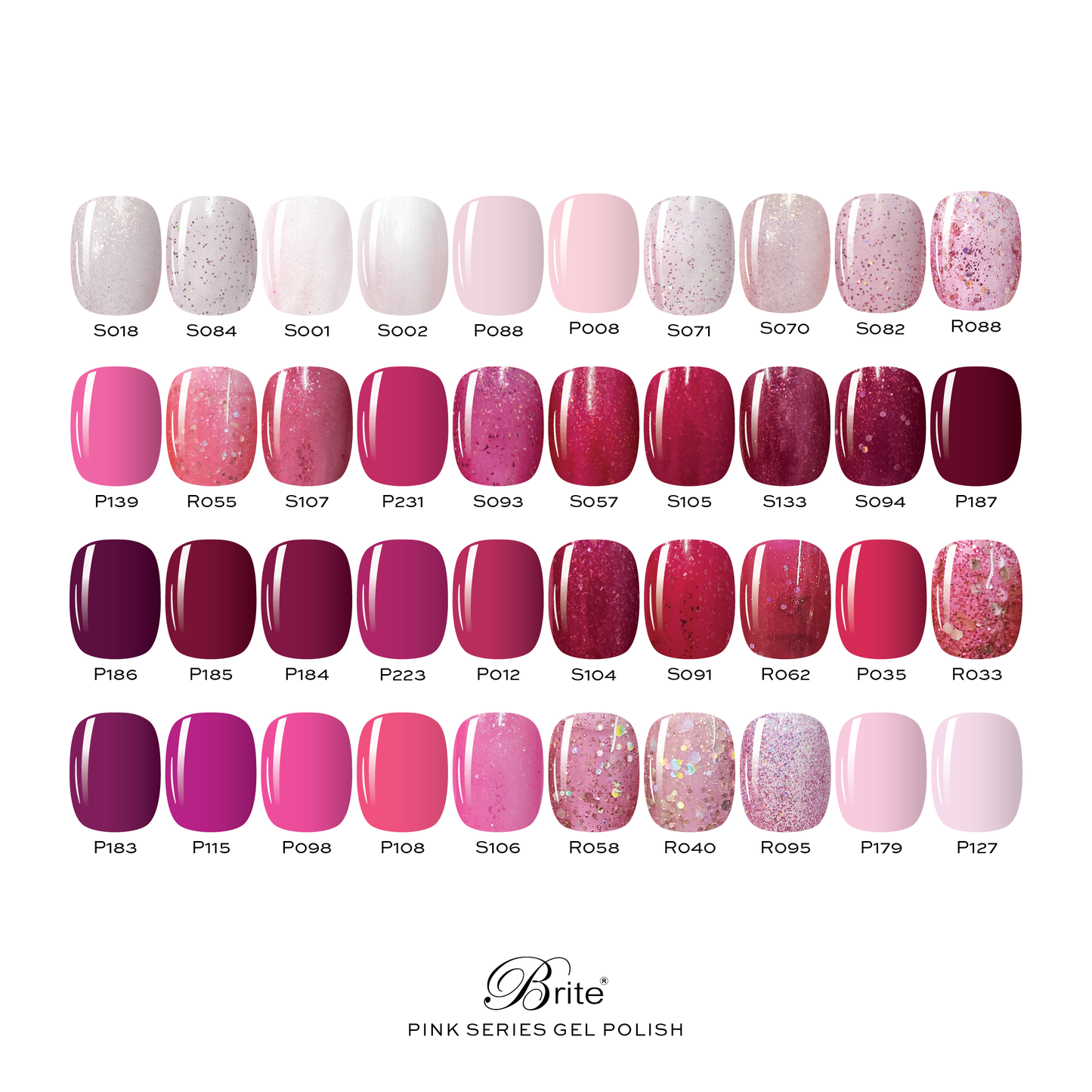 Brite Gel Polish (Pink Series)