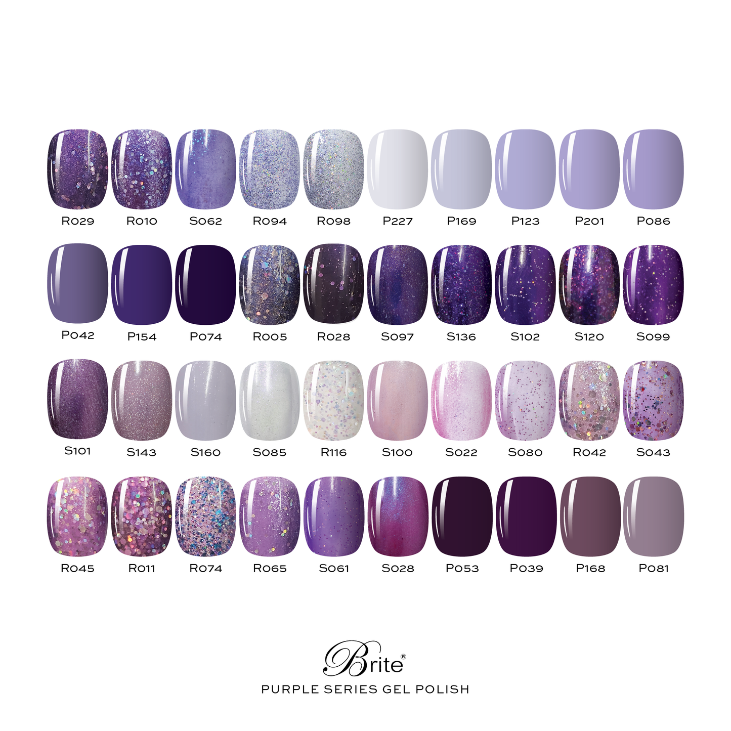 Brite Gel Polish (Purple Series)