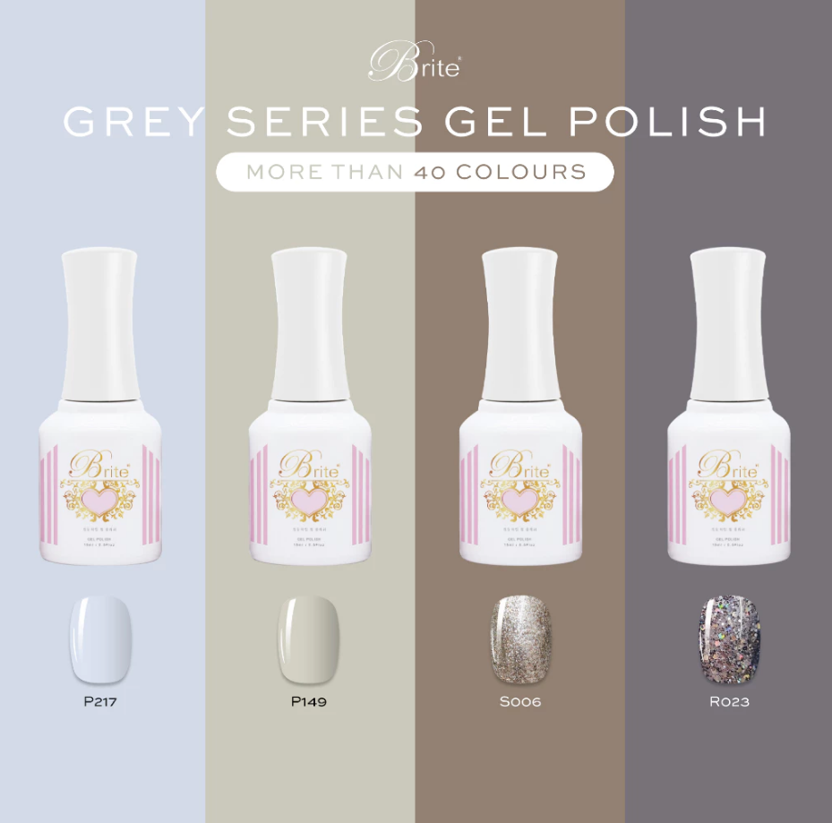 Brite Gel Polish (Grey Series)