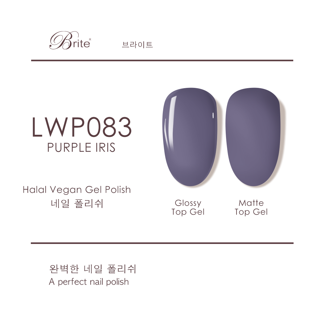 Brite Halal Vegan Nail Polish Gen 2 (Purples & Blue Series)