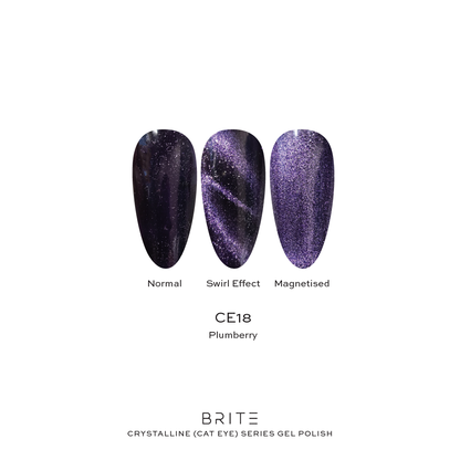 Brite Crystalline Cat Eye Gel Polish (CE7-CE22)