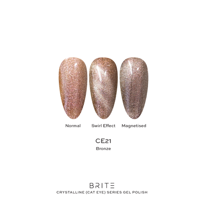 Brite Crystalline Cat Eye Gel Polish (CE7-CE22)