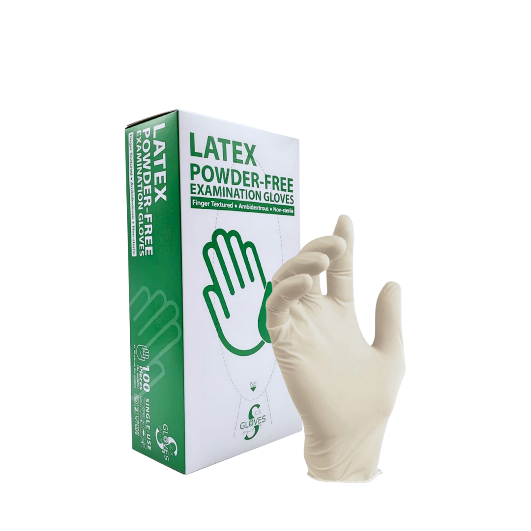 Gloves-Latex PF Examination Gloves