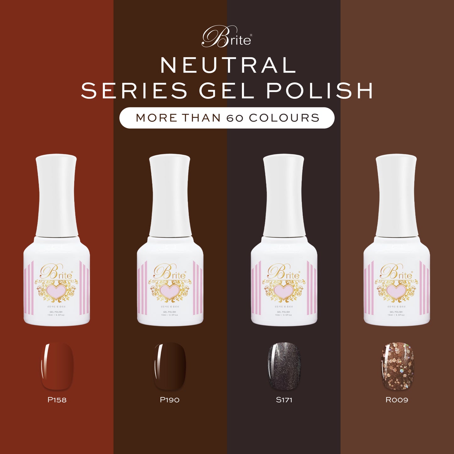 Brite Gel Polish (Neutral Series)