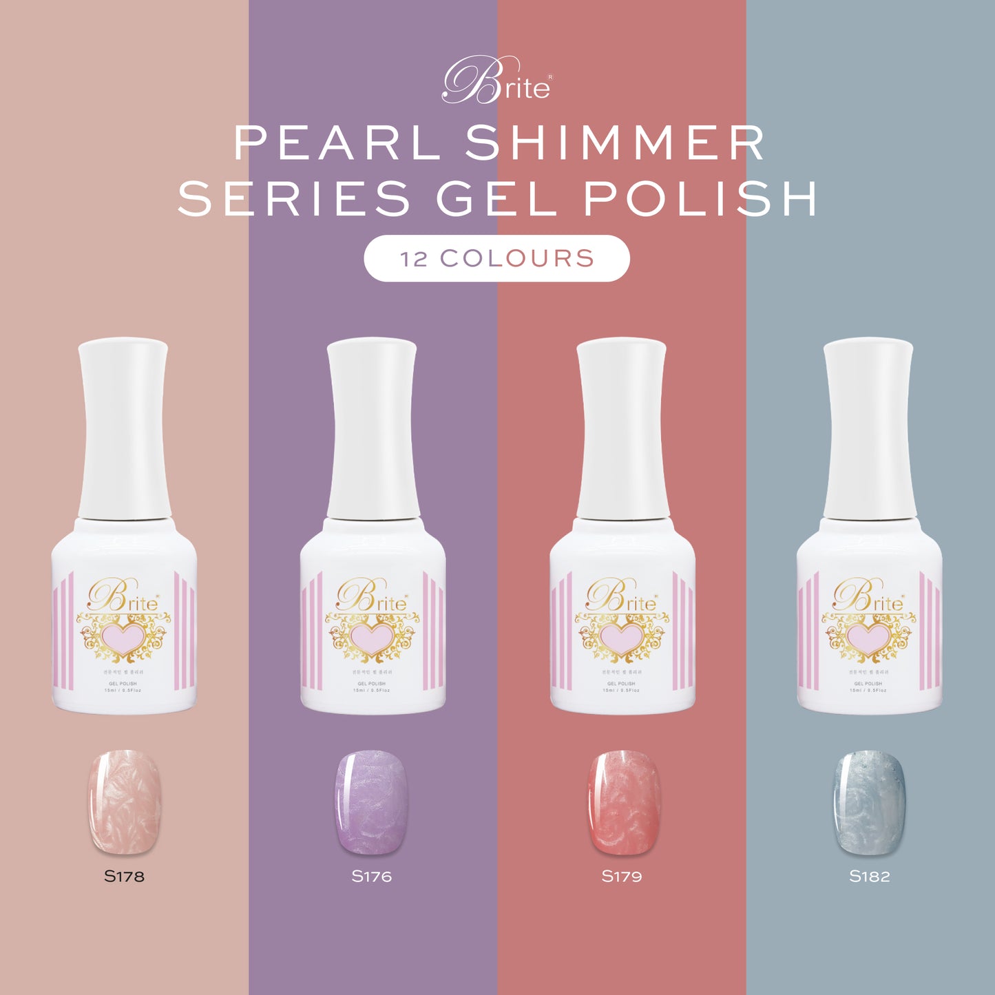 Brite Gel Polish (Pearl Series)