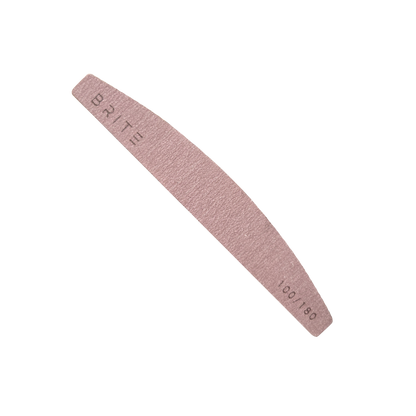 Brite Zebra Nail File -100/180 (Half-Moon Shaped)