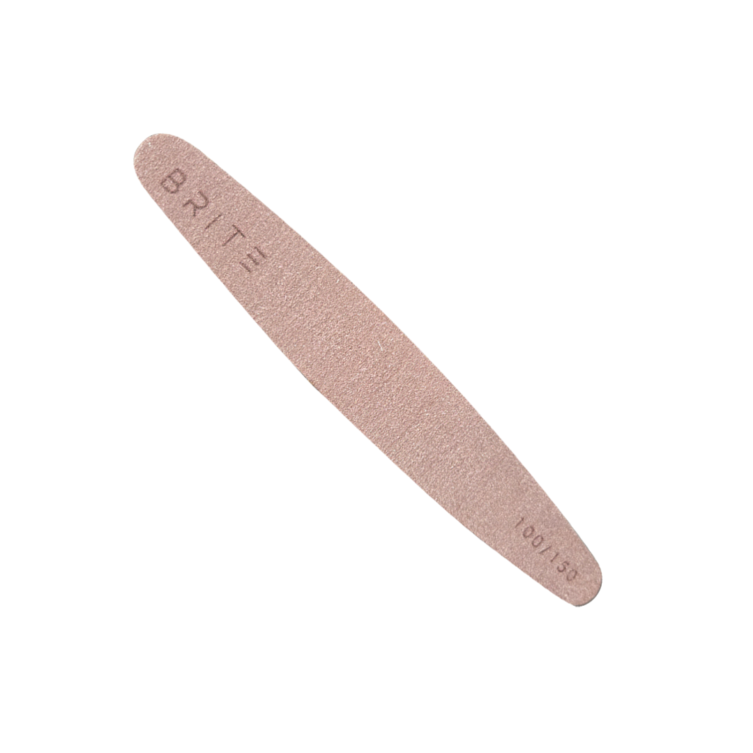 Brite Zebra Nail File - 100/150 (Oval Shaped)