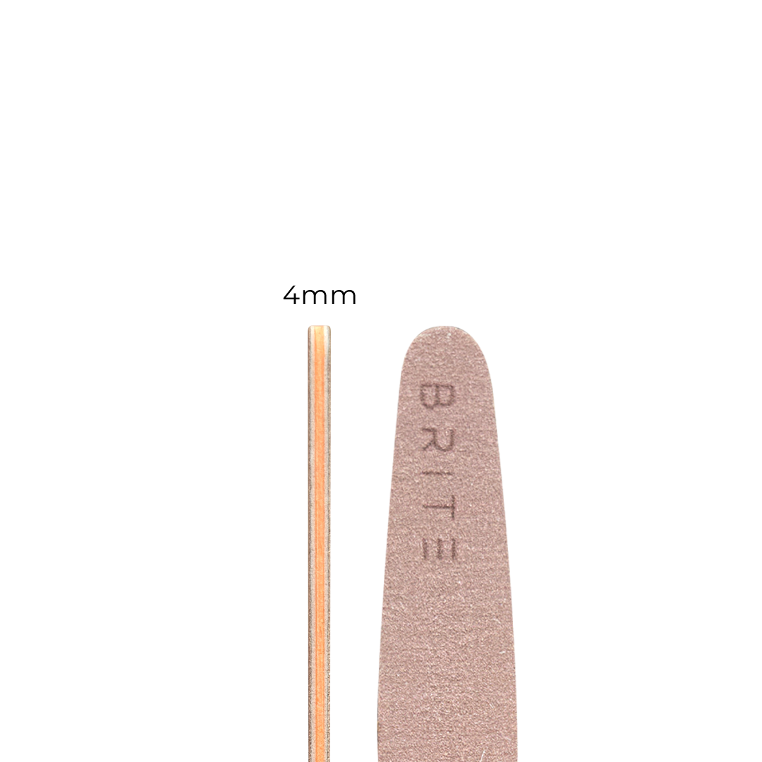 Brite Zebra Nail File - 100/150 (Oval Shaped)